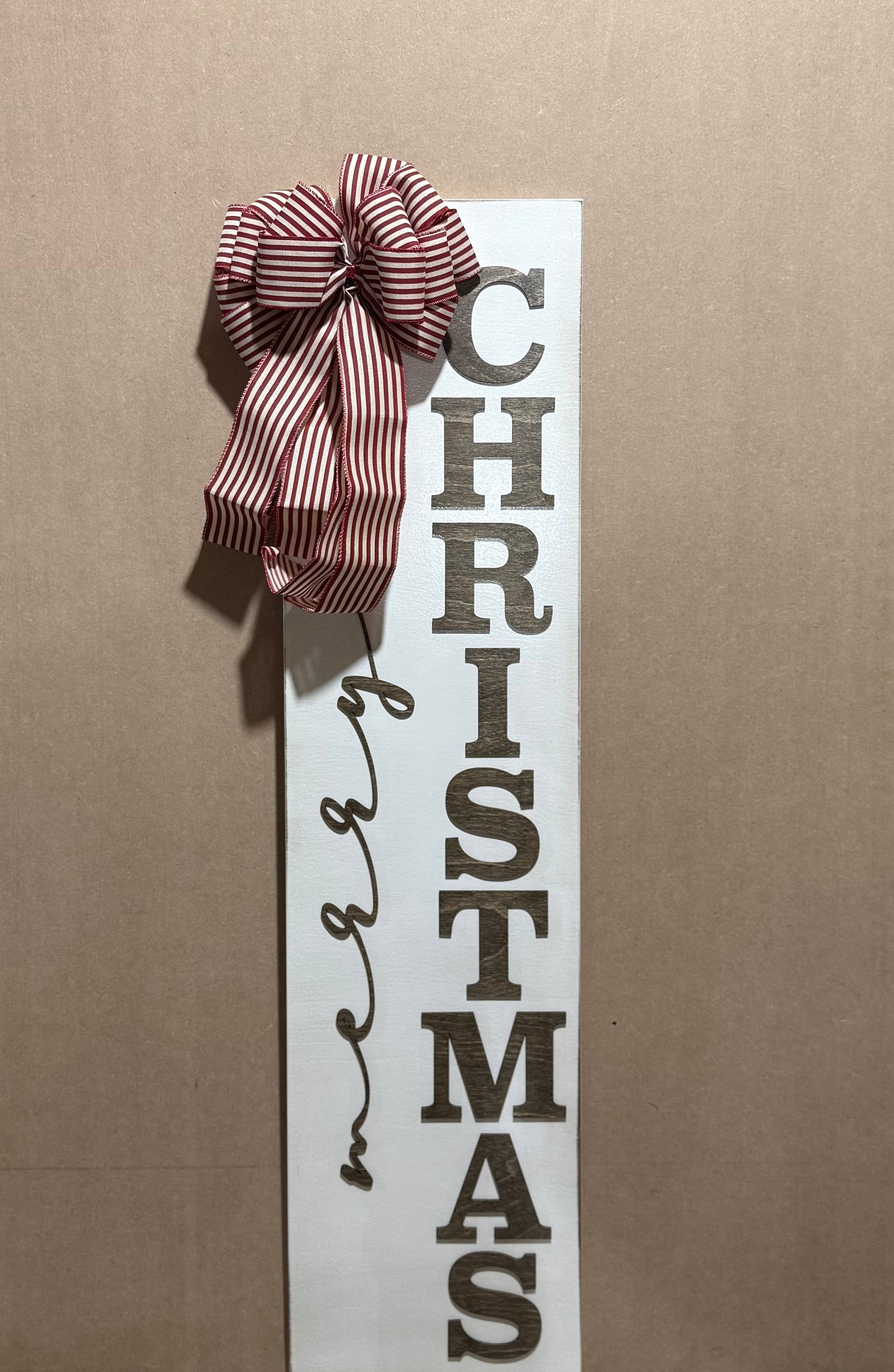 4' Merry Christmas Leaner